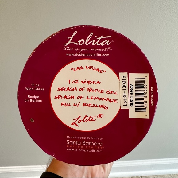 Lolita Hand Painted Wine Glass - Las Vegas - Picture 11 of 11